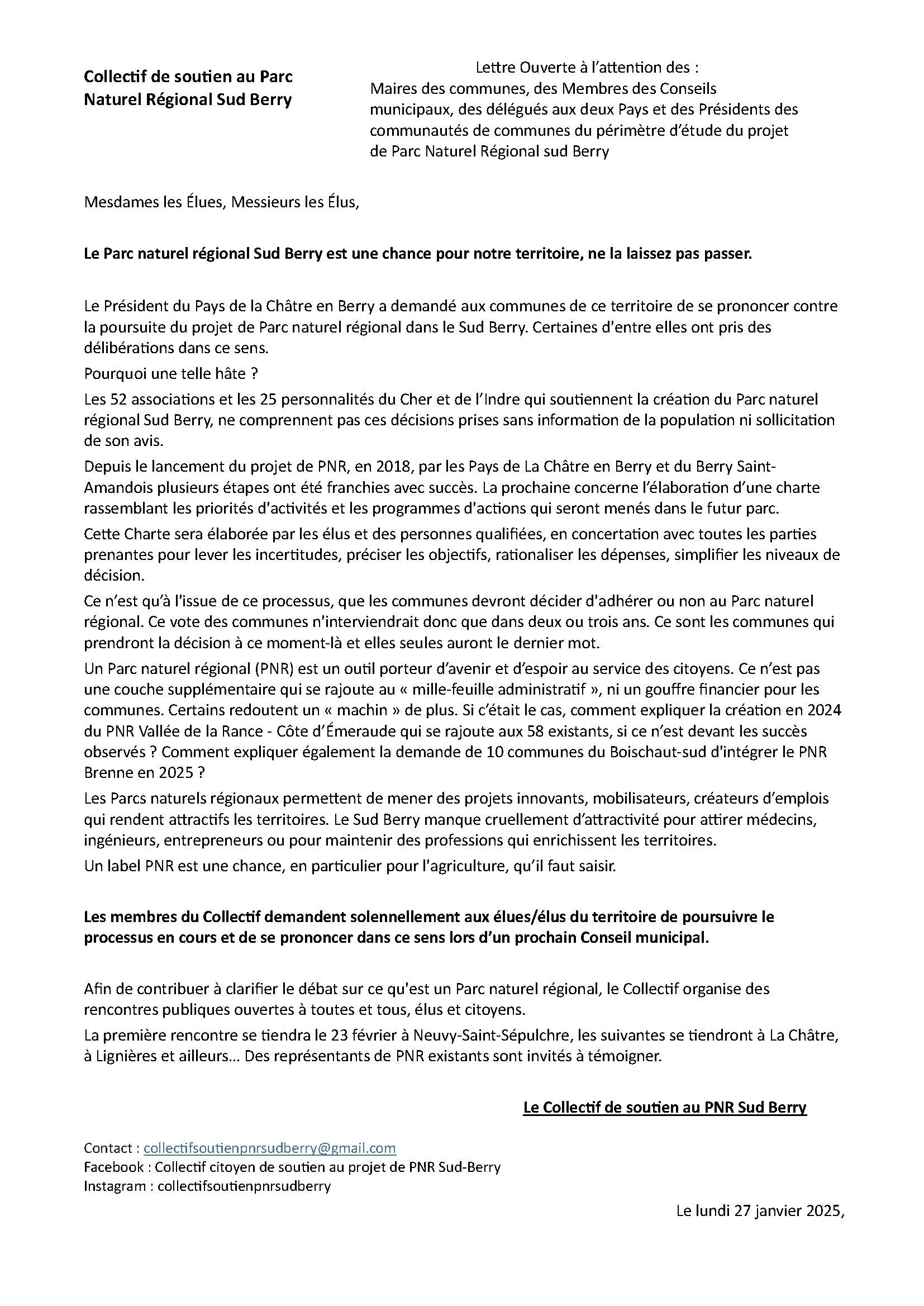 lettre PNR